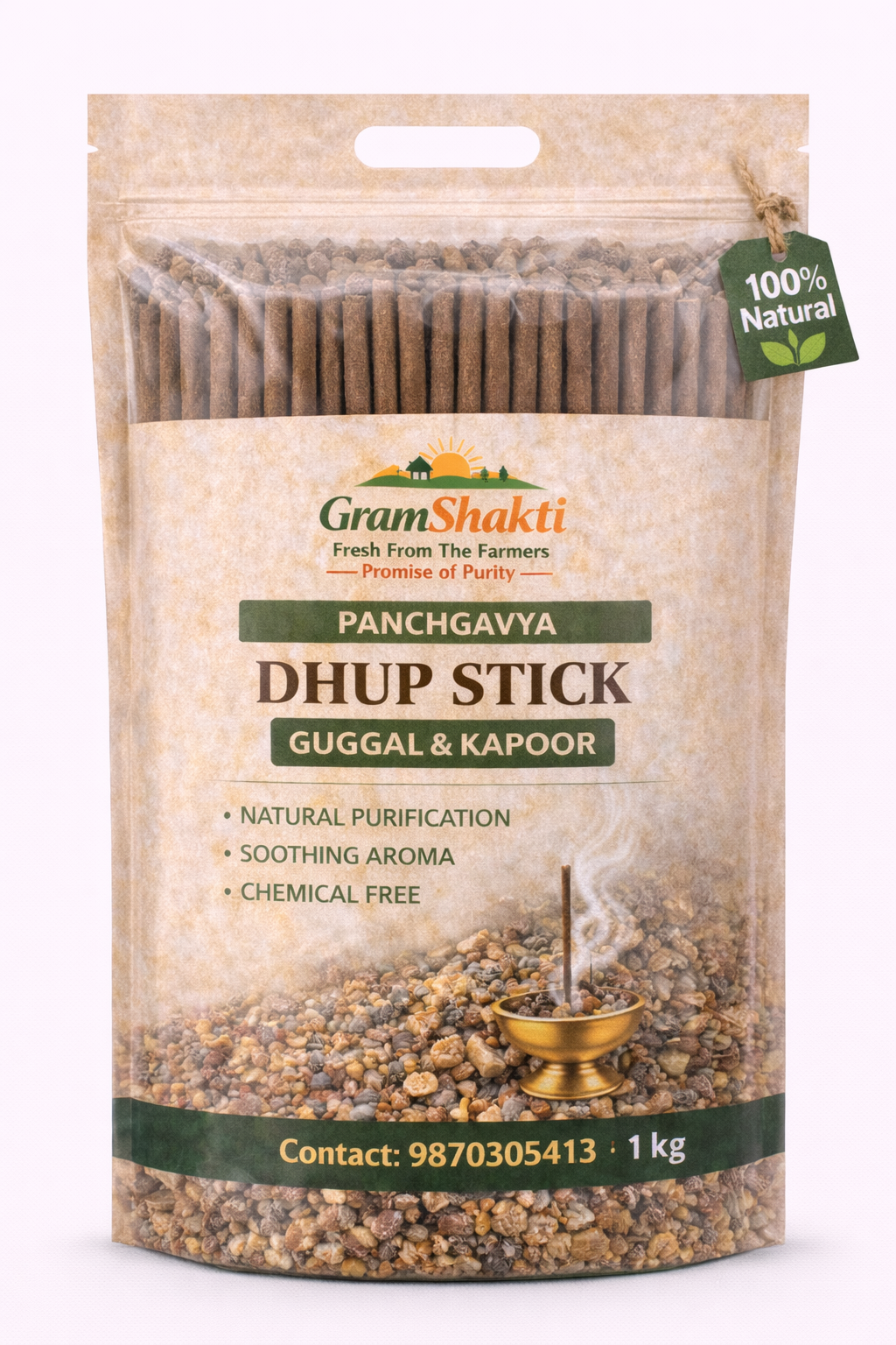Panchgavya Dhup Stick Guggal & Kapoor